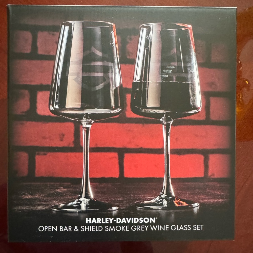 Harley Davidson Wine Glass set